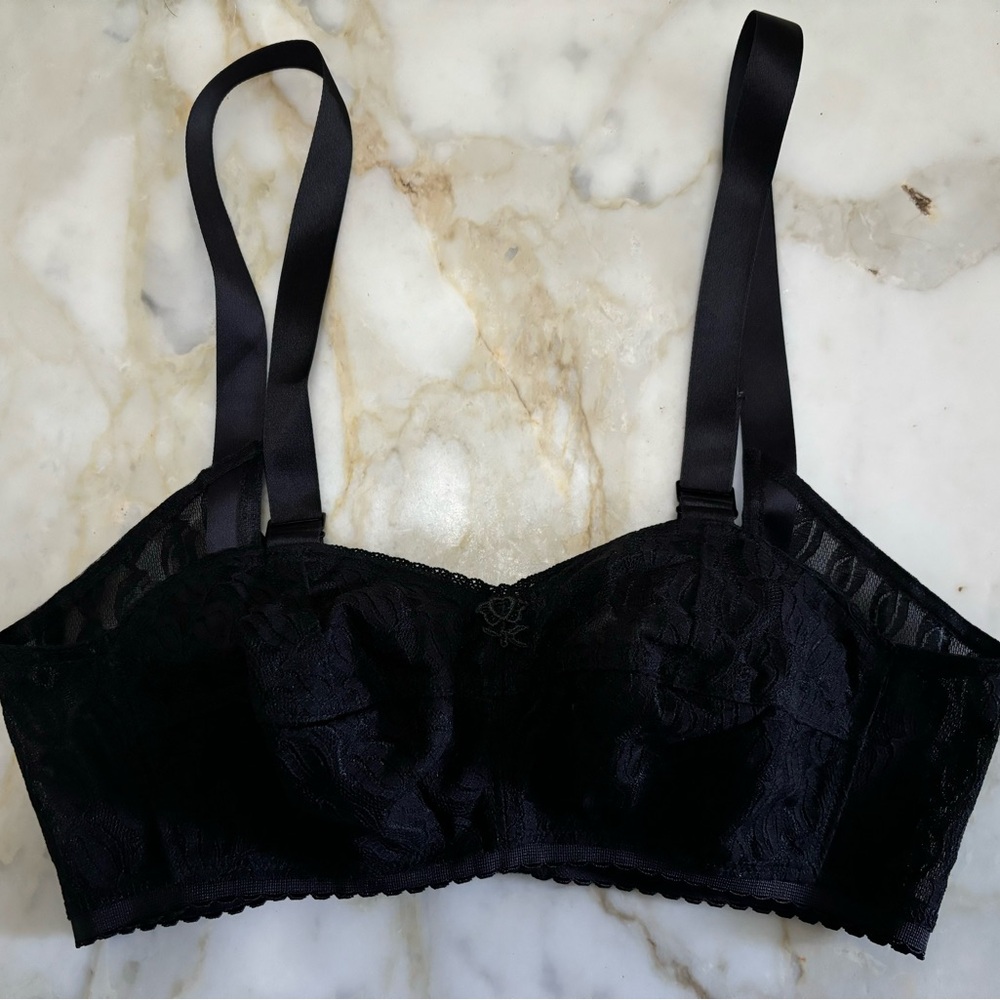 NWOT Ardyss Angel Bra 30D Black Lace Wireless Support